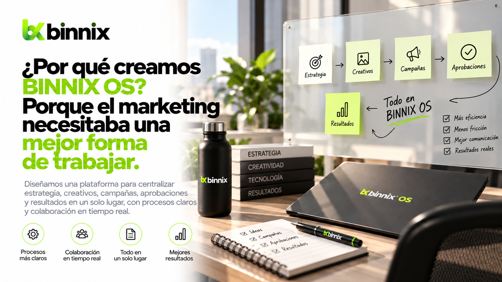 Ejemplo conceptual de una página de captación