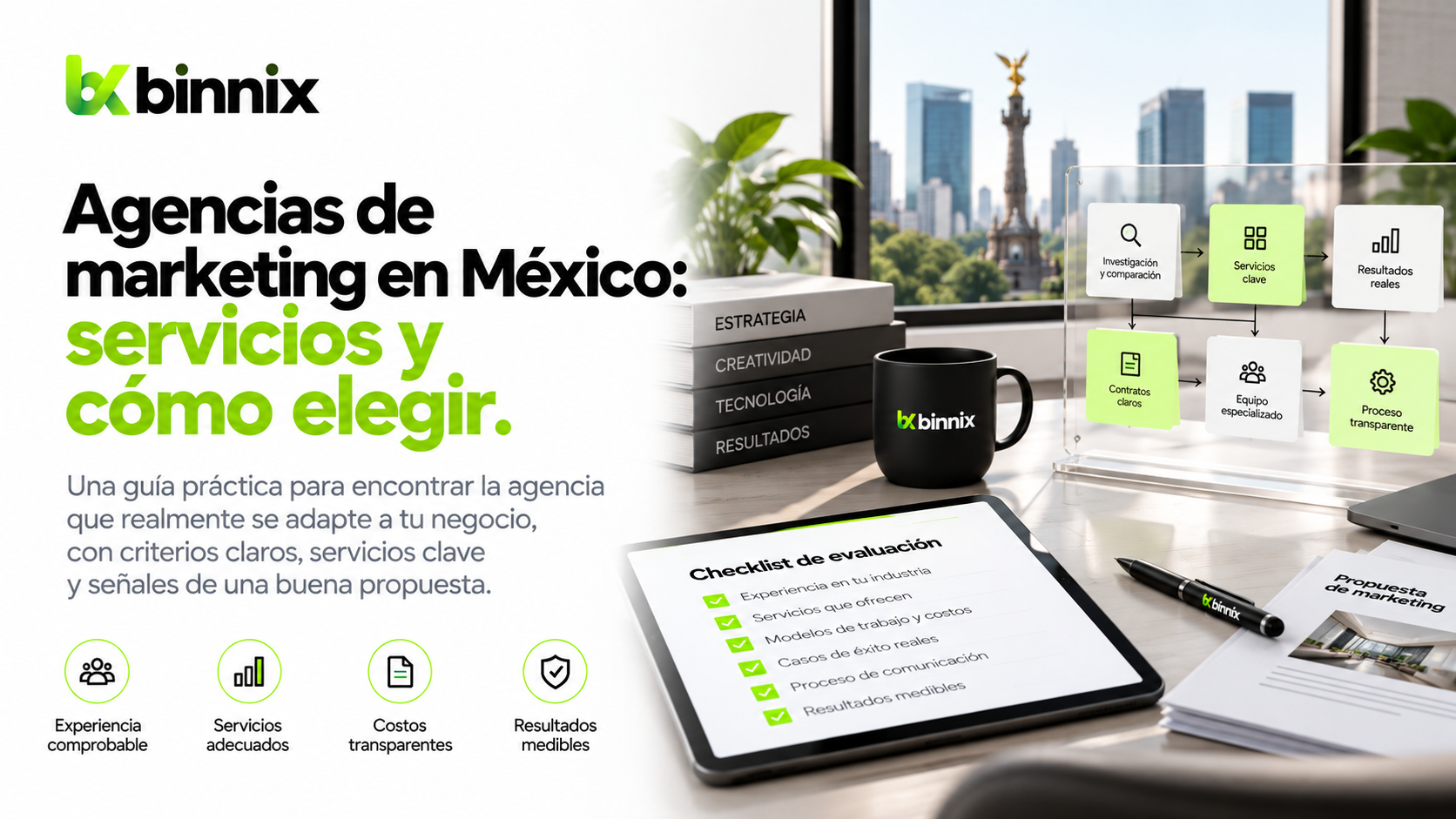 Ejemplo conceptual de una página de captación